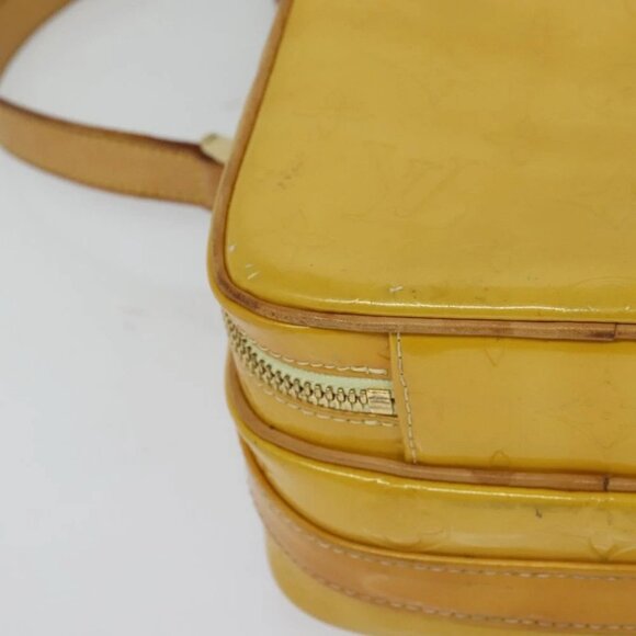 LOUIS VUITTON Monogram Vernis Wooster Bag Lime Yellow - Picture 9 of 16